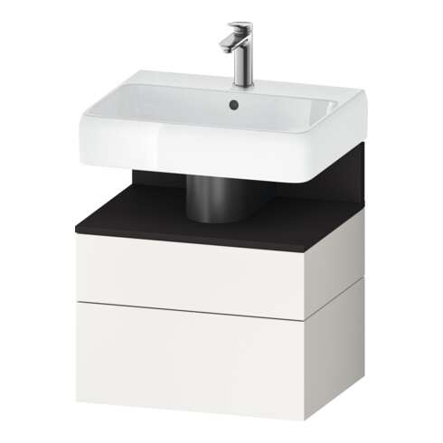 Duravit Waschtischunterschrank Qatego 59x47x59cm, gra m/we m, 1 Kast, 1 Ausz.