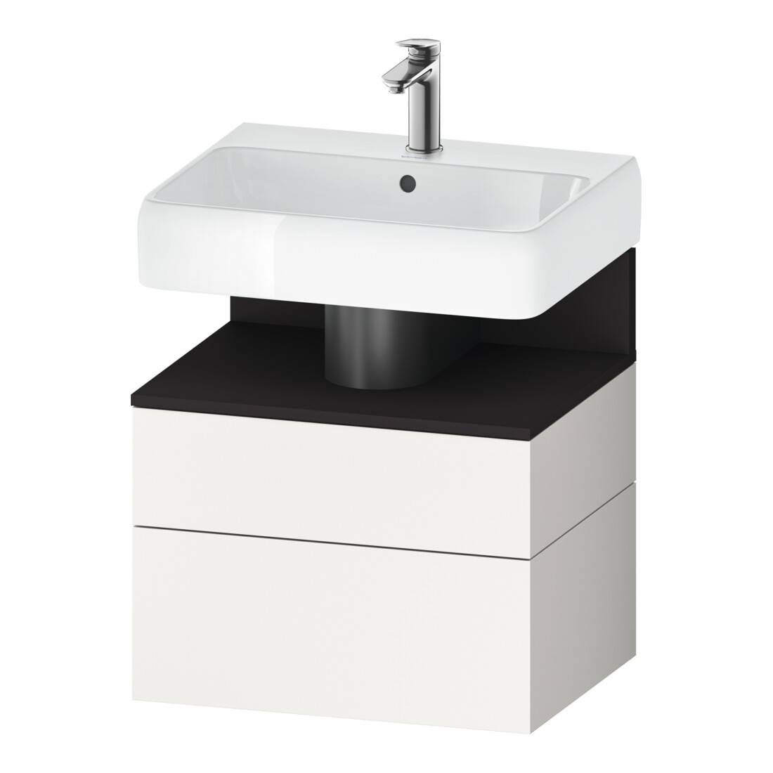 Duravit Waschtischunterschrank Qatego 59x47x59cm, gra m/we m, 1 Kast, 1 Ausz.