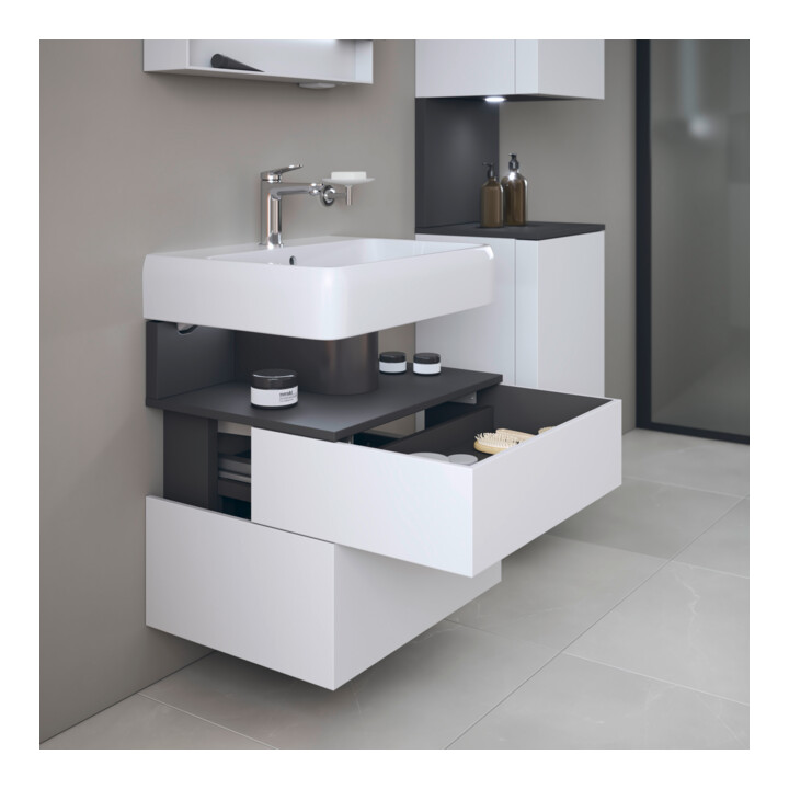 Duravit Waschtischunterschrank Qatego 59x47x59cm, gra m/we m, 1 Kast, m B