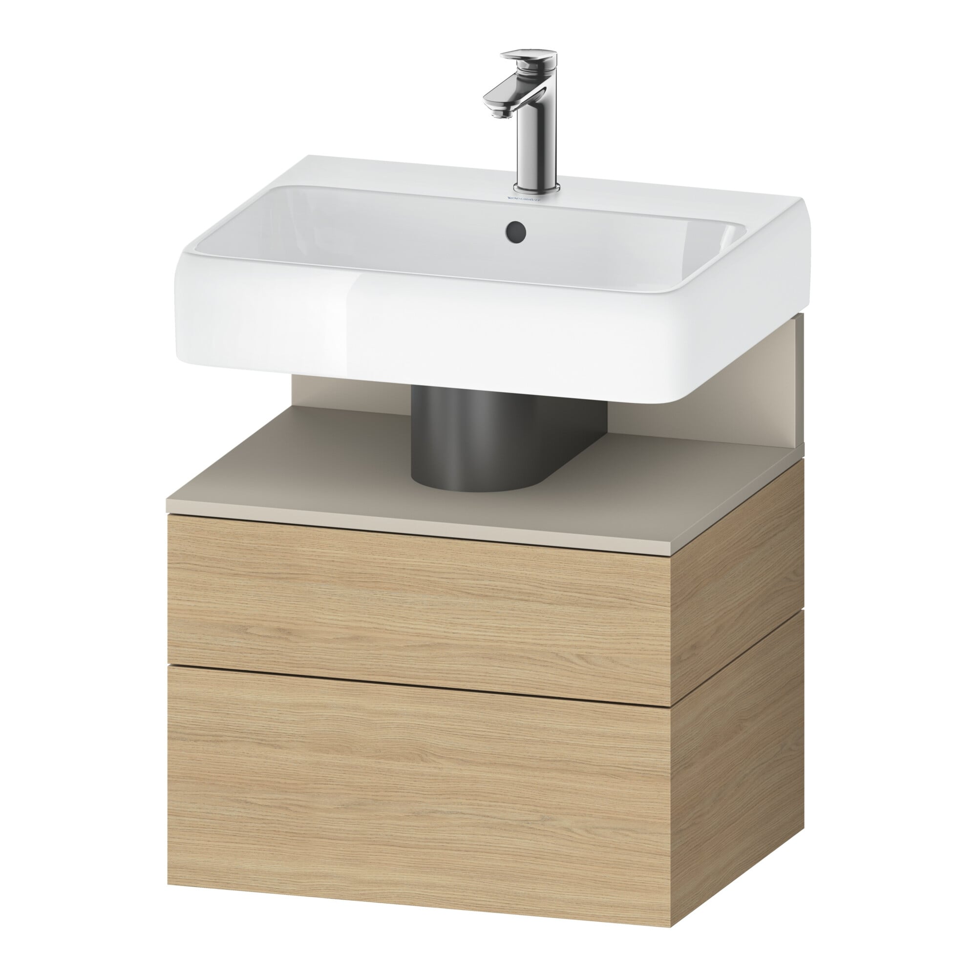 Duravit Waschtischunterschrank Qatego 59x47x59cm, T m/E N, 1 Kast, 1 Ausz.