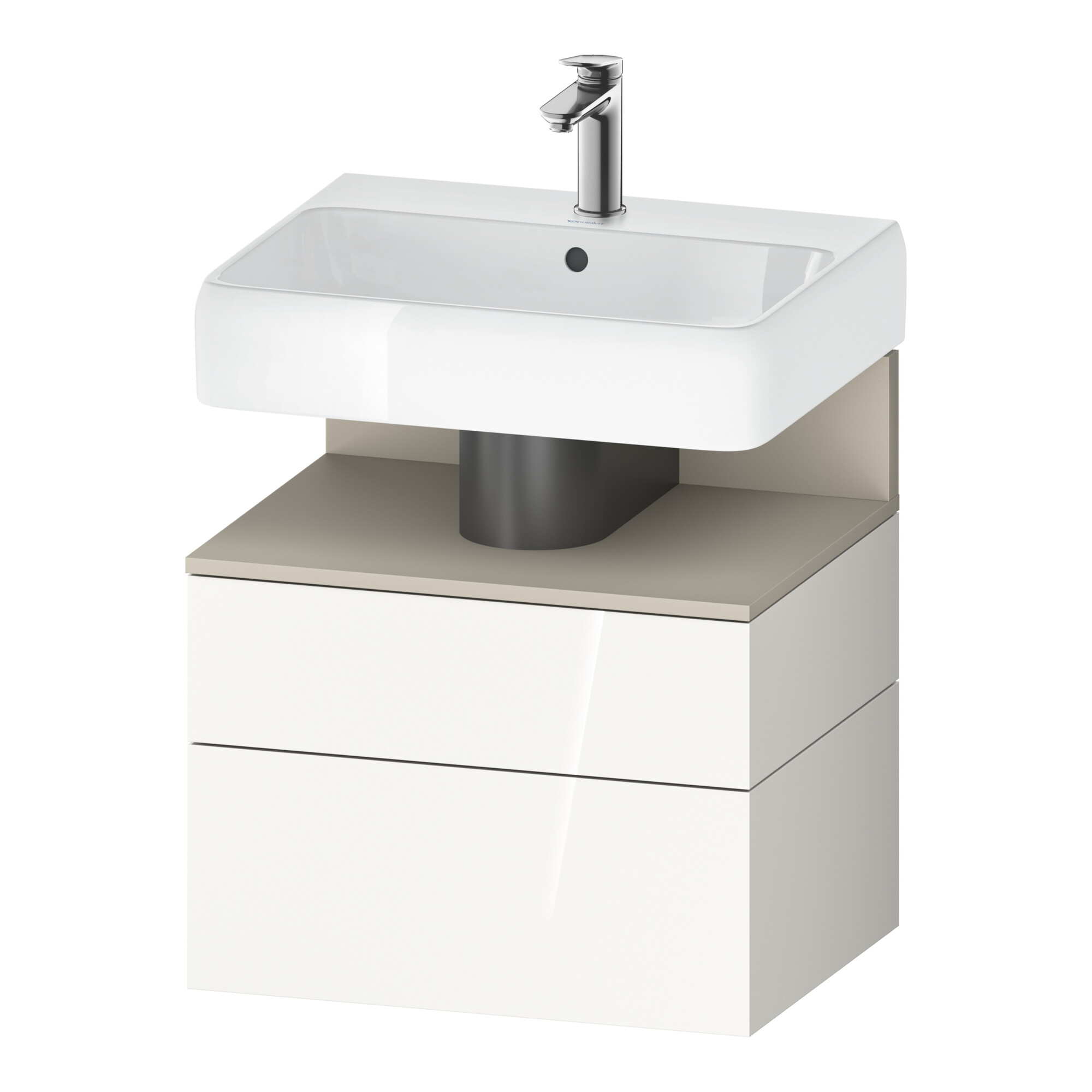 Duravit Waschtischunterschrank Qatego 59x47x59cm, T m/we g, 1 Kast, 1 Ausz.