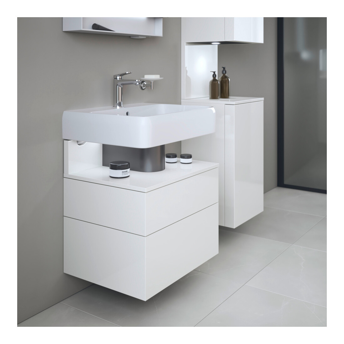 Duravit Waschtischunterschrank Qatego 59x47x59cm, w g, 1 Kast, m Nischenb