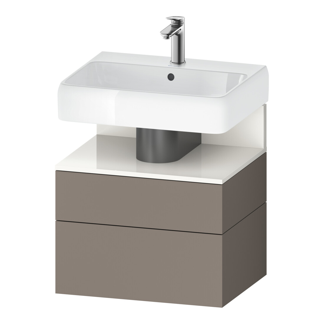 Duravit Waschtischunterschrank Qatego 59x47x59cm, w g/b m, 1 Kast, 1 Ausz.