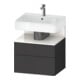 Duravit Waschtischunterschrank Qatego 59x47x59cm, w g/Gra m, 1 Kast, 1 Ausz.-1