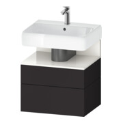 Duravit Waschtischunterschrank Qatego 59x47x59cm, w g/Gra m, 1 Kast, 1 Ausz.