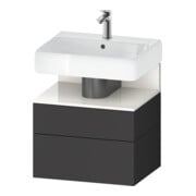Duravit Waschtischunterschrank Qatego 59x47x59cm, w g/Gra m, 1 Kast, m B-1