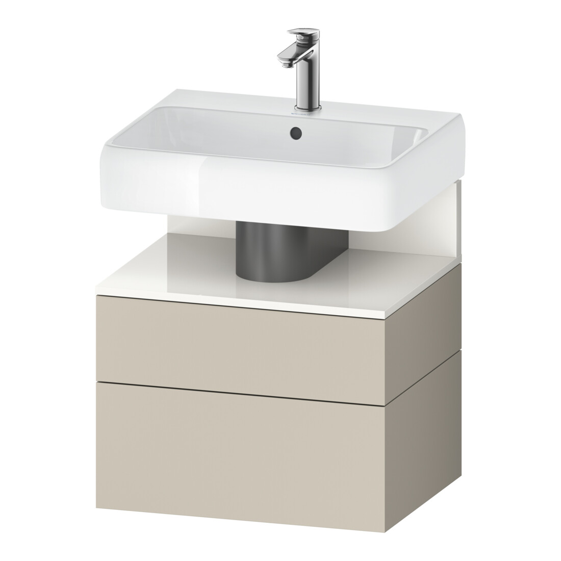 Duravit Waschtischunterschrank Qatego 59x47x59cm, w g/tau m, 1 Kast, 1 Ausz.
