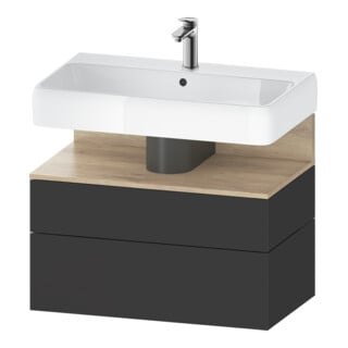 Duravit Waschtischunterschrank Qatego 79x47x59cm, E Ma/Gra m, 1 Kast, m B