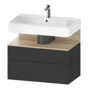 Duravit Waschtischunterschrank Qatego 79x47x59cm, E Ma/Gra m, 1 Kast, m B