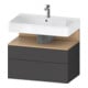 Duravit Waschtischunterschrank Qatego 79x47x59cm, E na/gra m, 1 Kast, 1 Ausz.-1