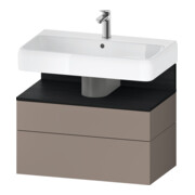 Duravit Waschtischunterschrank Qatego 79x47x59cm, E sw/Bas m, 1 Kast, 1 Ausz.