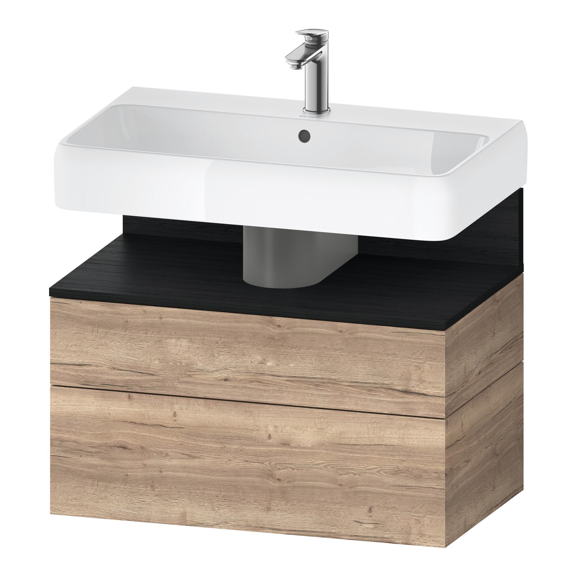 Duravit Waschtischunterschrank Qatego 79x47x59cm, E sw/E Ma, 1 Kast, m B