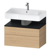 Duravit Waschtischunterschrank Qatego 79x47x59cm, E sw/E N, 1 Kast, m Nischenb
