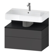 Duravit Waschtischunterschrank Qatego 79x47x59cm, E sw/gra m, 1 Kast, 1 Ausz.