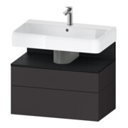 Duravit Waschtischunterschrank Qatego 79x47x59cm, E sw/gra m, 1 Kast, 1 Ausz.