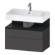 Duravit Waschtischunterschrank Qatego 79x47x59cm, E sw/gra m, 1 Kast, m B-1