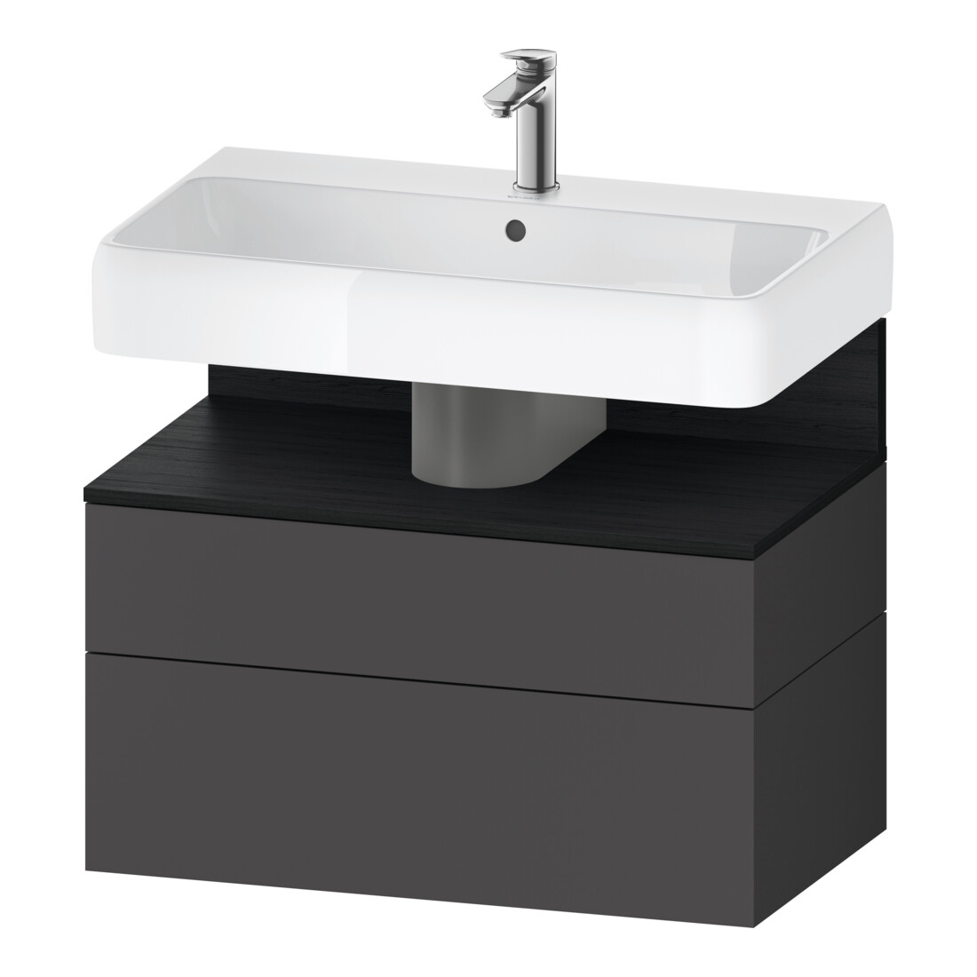 Duravit Waschtischunterschrank Qatego 79x47x59cm, E sw/gra m, 1 Kast, m B