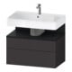 Duravit Waschtischunterschrank Qatego 79x47x59cm, E sw/gra m, 1 Kast, m B-1