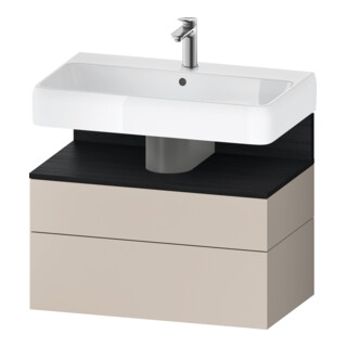Duravit Waschtischunterschrank Qatego 79x47x59cm, E sw/tau m, 1 Kast, 1 Ausz.