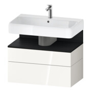 Duravit Waschtischunterschrank Qatego 79x47x59cm, E sw/we g, 1 Kast, 1 Ausz.