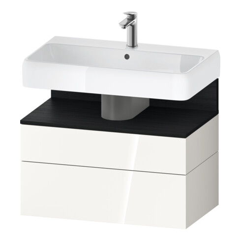 Duravit Waschtischunterschrank Qatego 79x47x59cm, E sw/we g, 1 Kast, m B