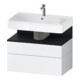 Duravit Waschtischunterschrank Qatego 79x47x59cm, E sw/we m, 1 Kast, 1 Ausz.-1