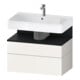 Duravit Waschtischunterschrank Qatego 79x47x59cm, E sw/we m, 1 Kast, 1 Ausz.-1