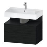 Duravit Waschtischunterschrank Qatego 79x47x59cm, Ei sw, 1 Schubkast., 1 Ausz.-1