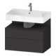 Duravit Waschtischunterschrank Qatego 79x47x59cm, gra m, 1 Kast, m Nischenb