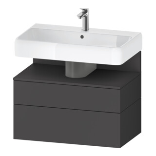 Duravit Waschtischunterschrank Qatego 79x47x59cm, gra m, 1 Schubkast., 1 Ausz.