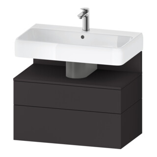 Duravit Waschtischunterschrank Qatego 79x47x59cm, gra m, 1 Schubkast., 1 Ausz.