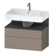 Duravit Waschtischunterschrank Qatego 79x47x59cm, gra m/ba m, 1 Kast, 1 Ausz.