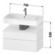Duravit Waschtischunterschrank Qatego 79x47x59cm, gra m/E N, 1 Kast, m B