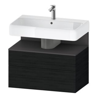 Duravit Waschtischunterschrank Qatego 79x47x59cm, gra m/E s, 1 Kast, 1 Ausz.