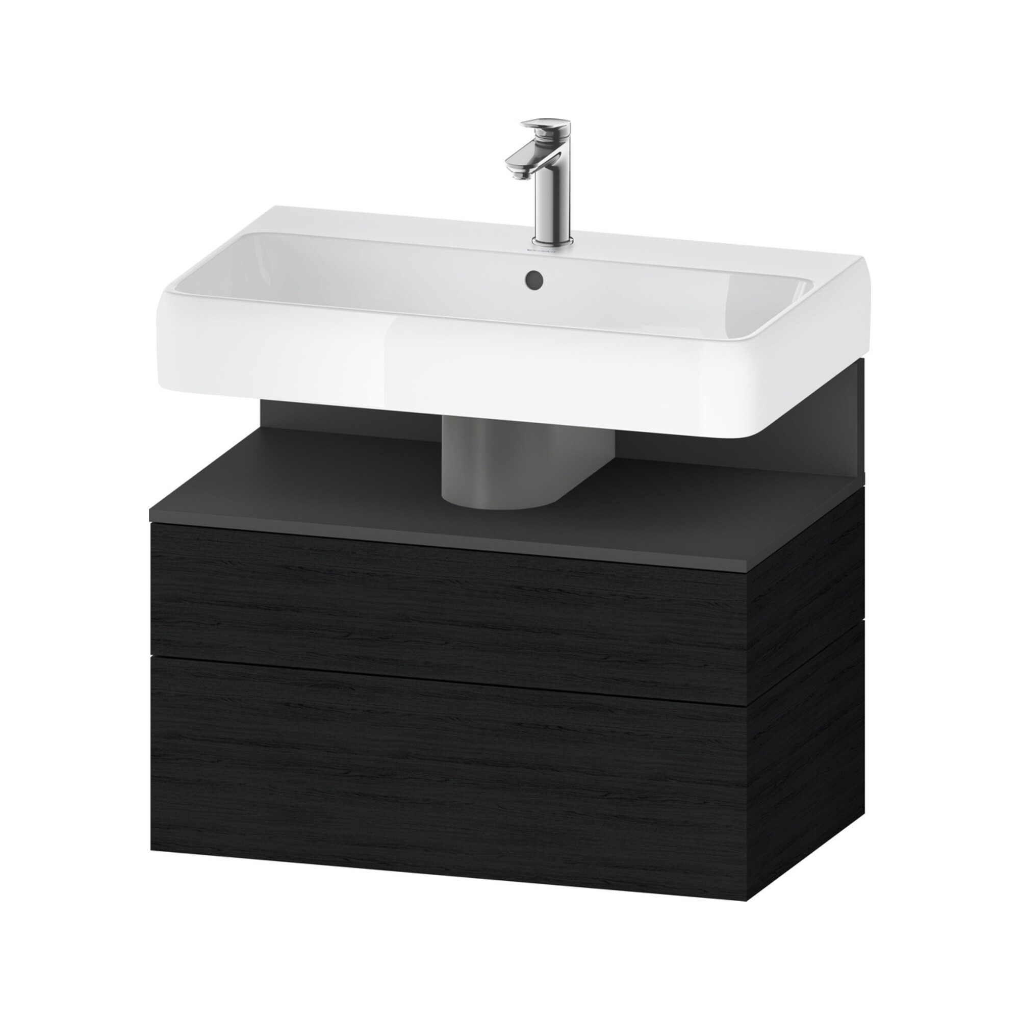Duravit Waschtischunterschrank Qatego 79x47x59cm, gra m/E s, 1 Kast, 1 Ausz.