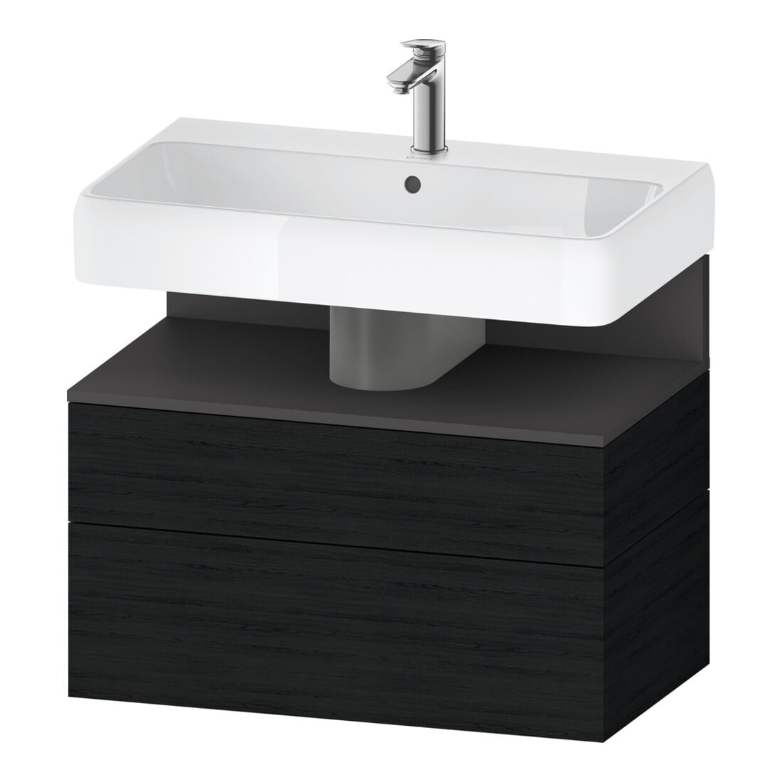 Duravit Waschtischunterschrank Qatego 79x47x59cm, gra m/E s, 1 Kast, 1 Ausz.