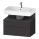 Duravit Waschtischunterschrank Qatego 79x47x59cm, gra m/Gr m, 1 Kast, 1 Ausz.-1