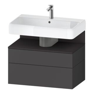 Duravit Waschtischunterschrank Qatego 79x47x59cm, gra m/Gr m, 1 Kast, 1 Ausz.
