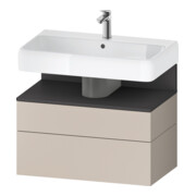 Duravit Waschtischunterschrank Qatego 79x47x59cm, gra m/ta m, 1 Kast, 1 Ausz.