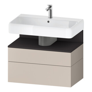 Duravit Waschtischunterschrank Qatego 79x47x59cm, gra m/ta m, 1 Kast, 1 Ausz.