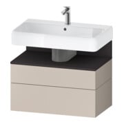 Duravit Waschtischunterschrank Qatego 79x47x59cm, gra m/ta m, 1 Kast, 1 Ausz.