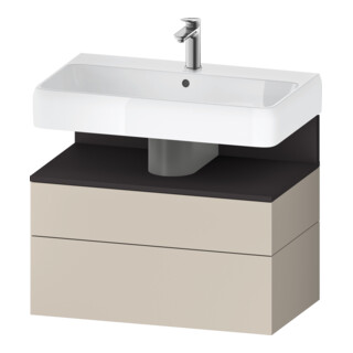 Duravit Waschtischunterschrank Qatego 79x47x59cm, gra m/ta m, 1 Kast, 1 Ausz.