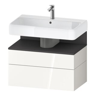 Duravit Waschtischunterschrank Qatego 79x47x59cm, gra m/we g, 1 Kast, 1 Ausz.