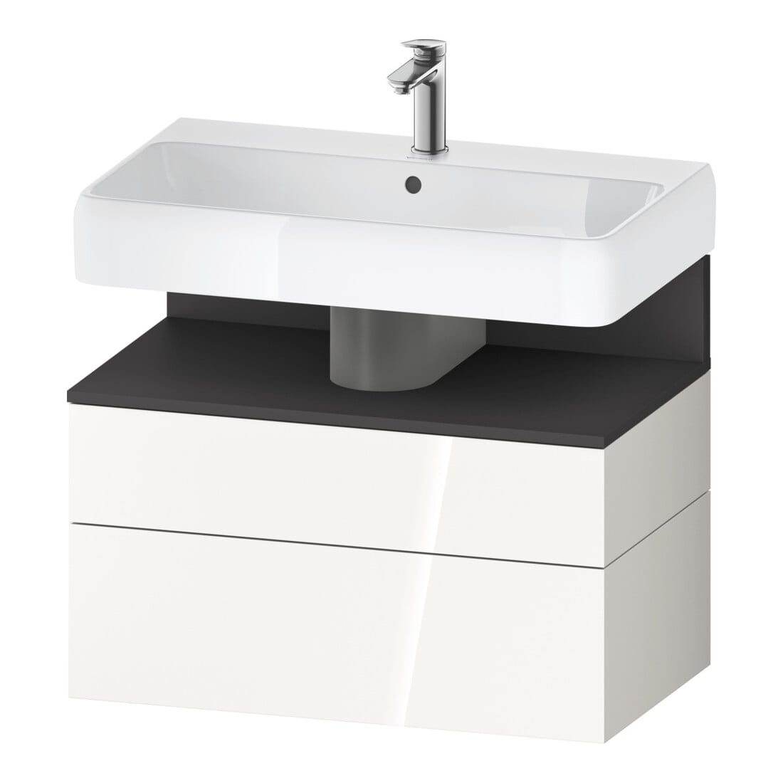 Duravit Waschtischunterschrank Qatego 79x47x59cm, gra m/we g, 1 Kast, 1 Ausz.