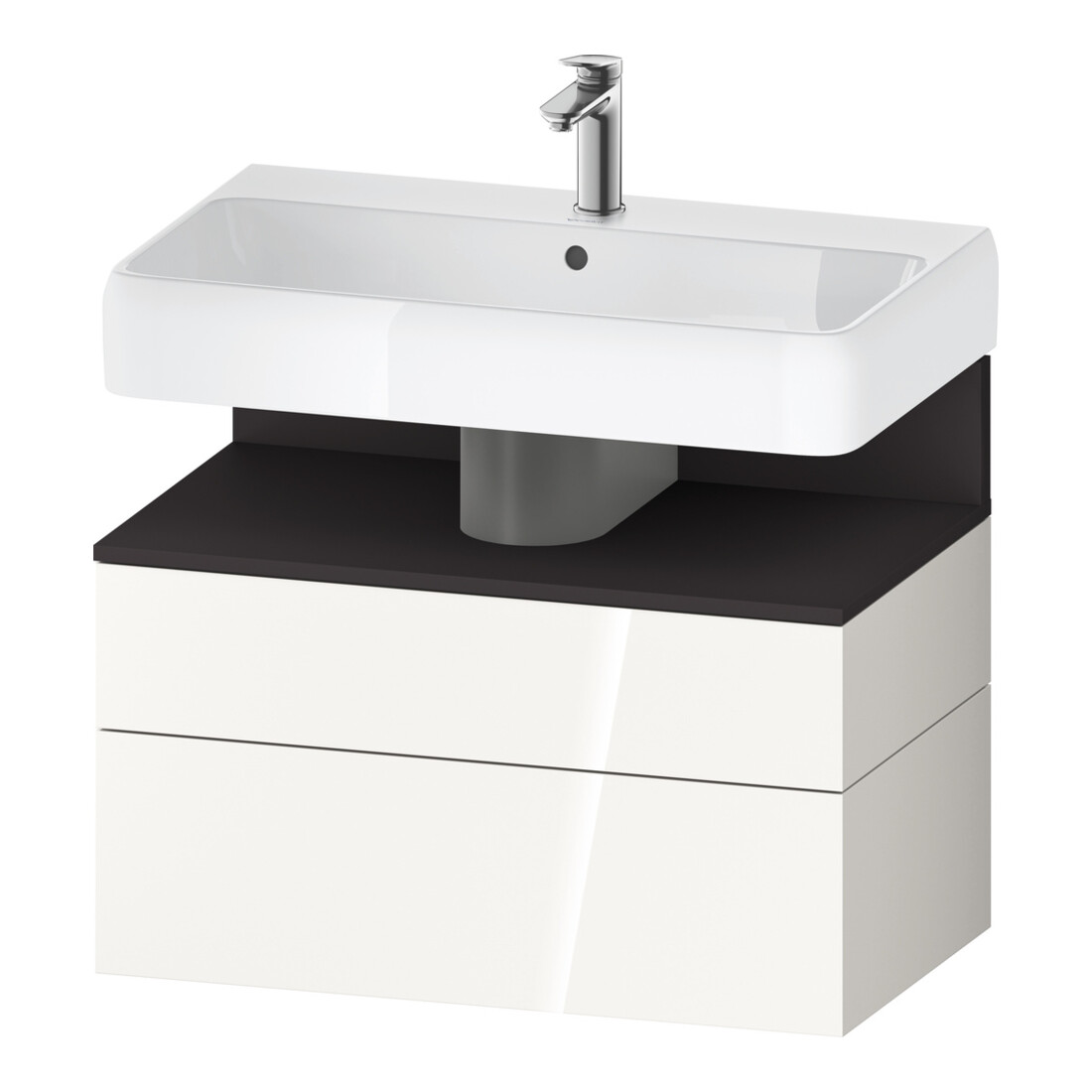 Duravit Waschtischunterschrank Qatego 79x47x59cm, gra m/we g, 1 Kast, 1 Ausz.