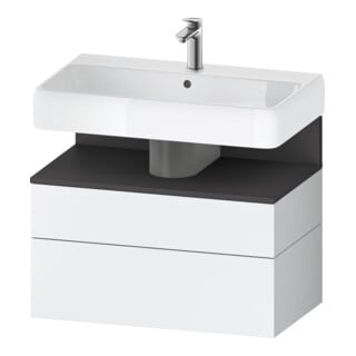 Duravit Waschtischunterschrank Qatego 79x47x59cm, gra m/we m, 1 Kast, 1 Ausz.