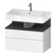 Duravit Waschtischunterschrank Qatego 79x47x59cm, gra m/we m, 1 Kast, 1 Ausz.-1
