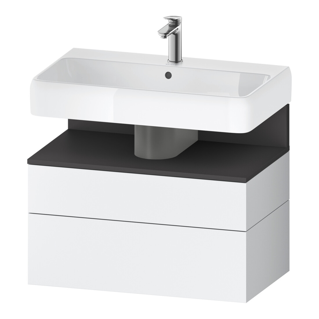 Duravit Waschtischunterschrank Qatego 79x47x59cm, gra m/we m, 1 Kast, 1 Ausz.
