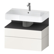 Duravit Waschtischunterschrank Qatego 79x47x59cm, gra m/we m, 1 Kast, 1 Ausz.