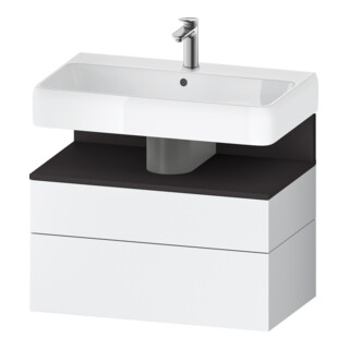 Duravit Waschtischunterschrank Qatego 79x47x59cm, gra m/we m, 1 Kast, 1 Ausz.